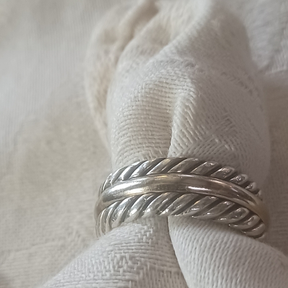 David Yurman Unisex Classic Cable Band Ring, SS & 14k, size 9.5 - Picture 5 of 9